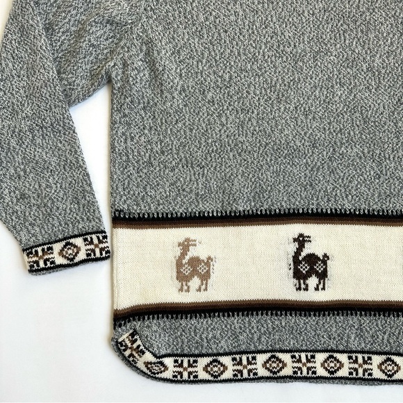 Artesanias Inca J.R. Alpaca Wool Sweater Made in Peru L - Picture 7 of 11